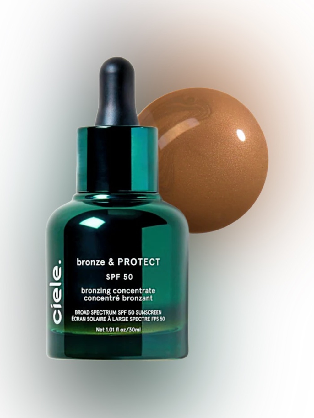 New Ciele bronze & PROTECT SPF 50+ bronzing concentrate Bronze 01